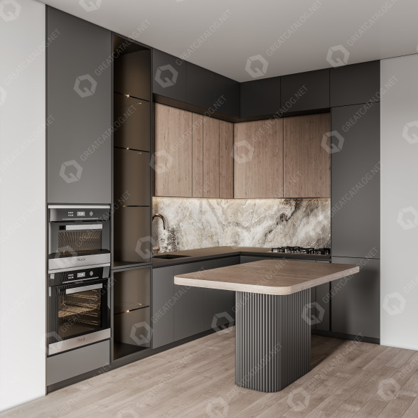 Küche Mini 029 3D-Modell