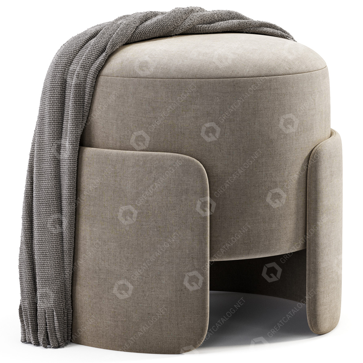 Ottoman Invisible Collection A by Studio Parisien 3D model