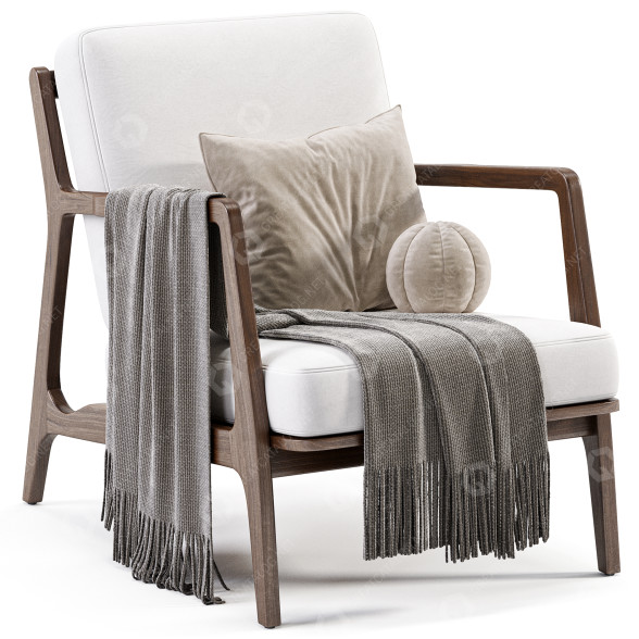 Armchair Poly & Bark Verity Lounge 3D model