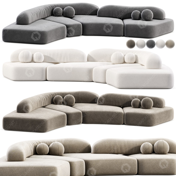 Sofa Edra On the Rocks model 3D