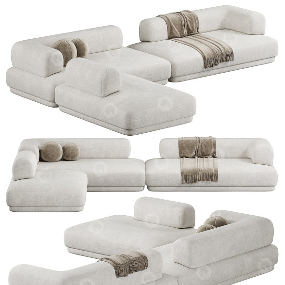 Canapé Zanotta Bumper Sectional modèle 3D