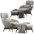 Fotel i pufa Minotti Russell - ED-MONTE