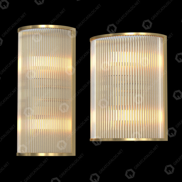 Wall Lamps Caleche Art Deco 3D model