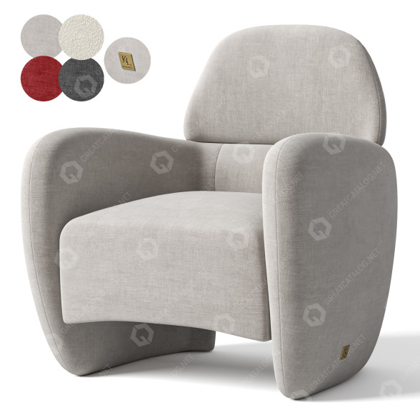Кресло Koala Living Alfie Boucle 3D модель