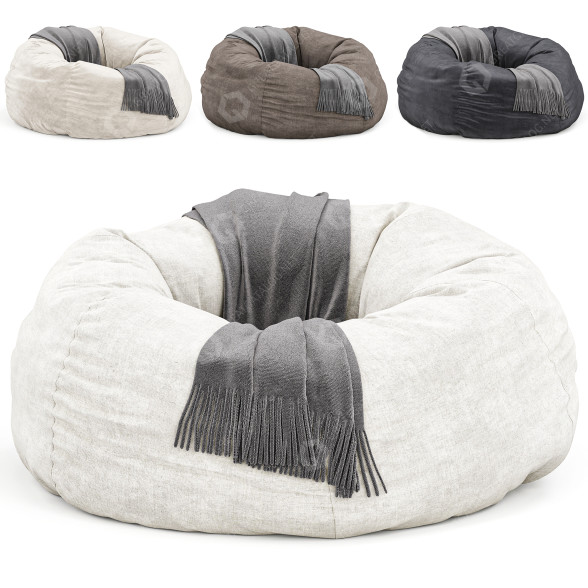 Tasche Stuhl West Elm Bean Bag 3D-Modell