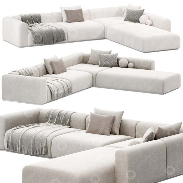 Sofa Braid Mahe 3 3D-Modell