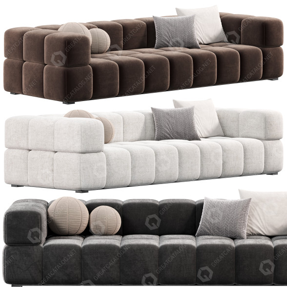Sofa SM Living Couture Thomas 3D-Modell