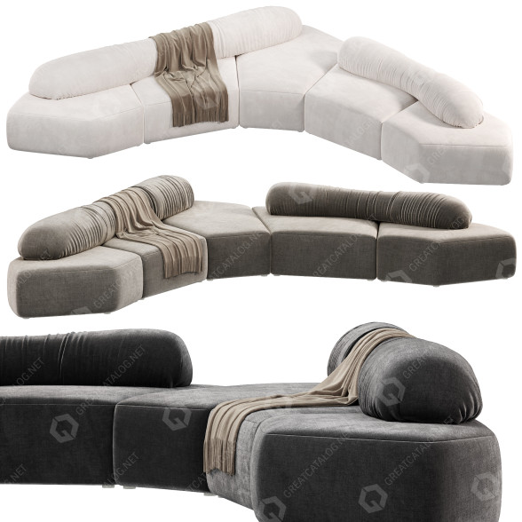 Sofa Edra On the Rocks model 3D