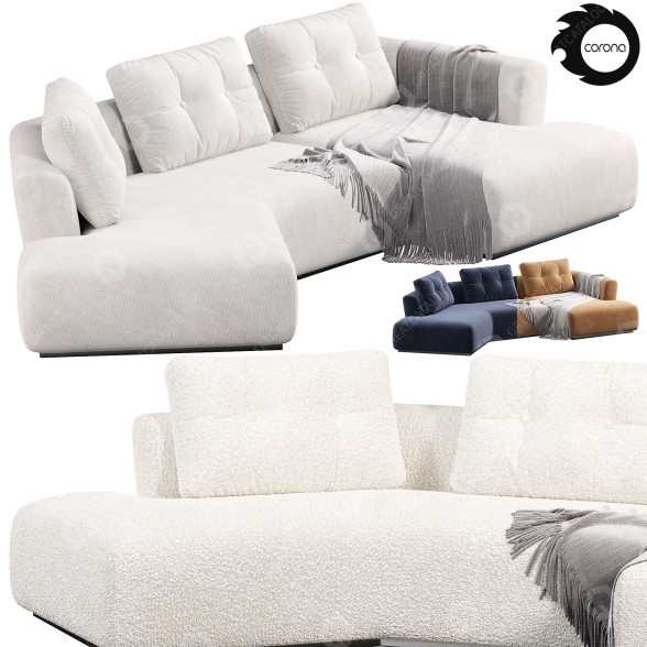 Диван Cassina Sengu Bold 3D модель