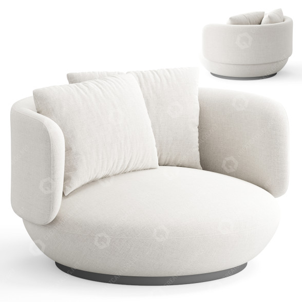 Fauteuil Wentz Baixa modèle 3D