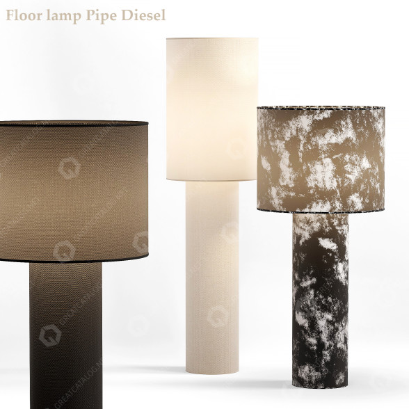 Торшер Foscarini Pipe Diesel 3D модель