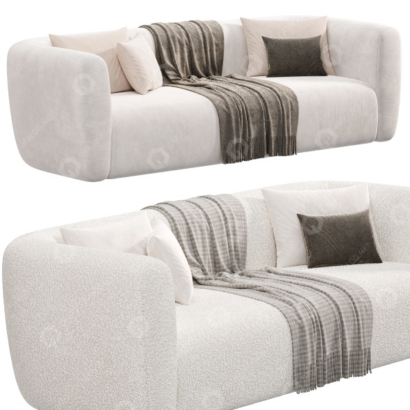Sofa Jose Leite de Castro Hakata 3D-Modell