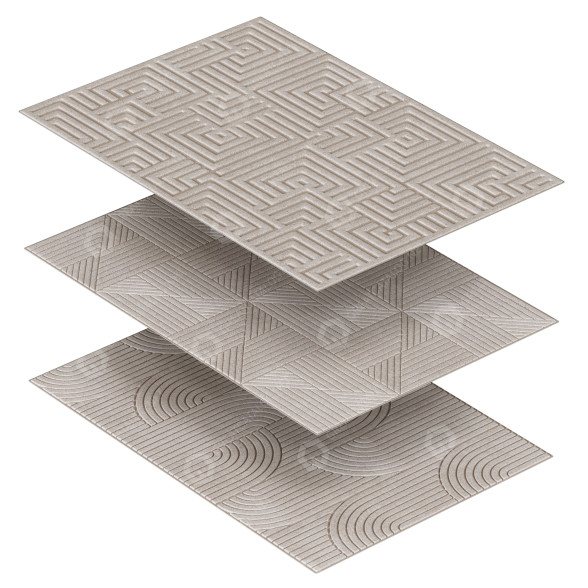Tapis Scandinavian Set 001 modèle 3D