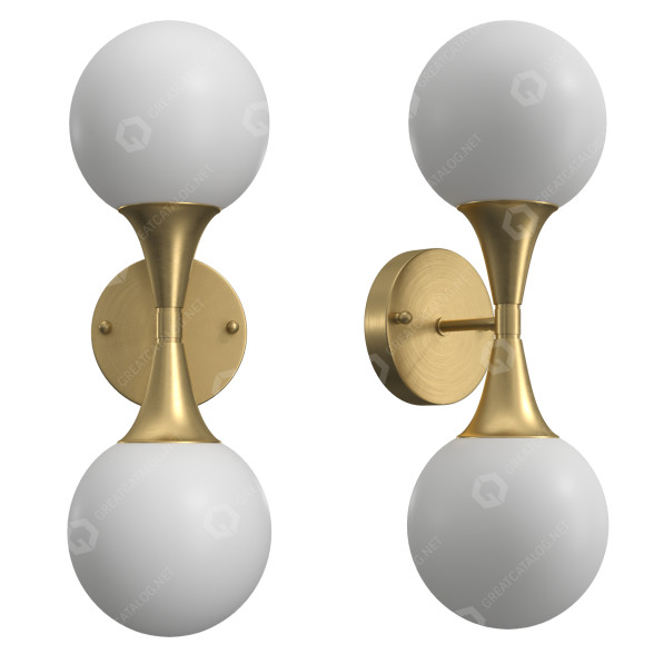 Lámparas de pared Gold Ball Modelo 3D