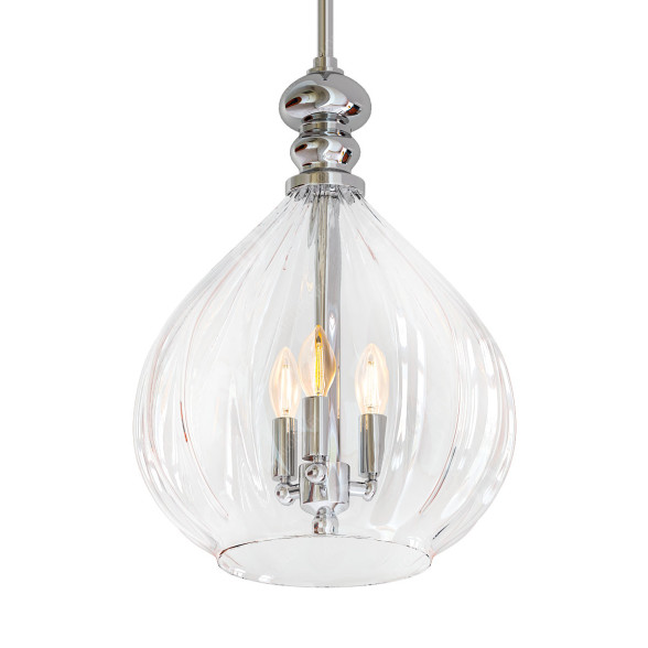 Lámpara colgante Possini Euro Design Houten Brushed Nickel Modelo 3D