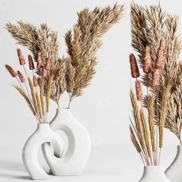 Ramo Flores Secas 01 Modelo 3D