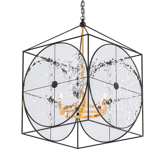 Lámpara de araña Currey and Company Sagamore Lantern Modelo 3D