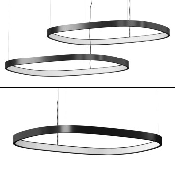 Lampy wiszące  Lightinova LED Ring Halo Square Model 3D