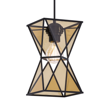 Hängeleuchte Poly Pyramid Glass