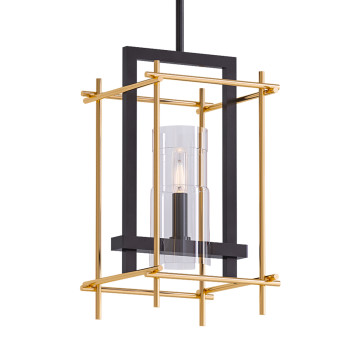 Pendant Lamp Brass Glass 3D model