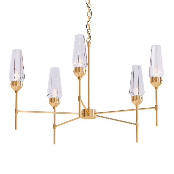Люстра Hubbardton Forge Luma 5 Arm 3D модель