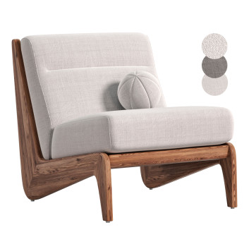 Крісло  Soho Home Fletcher Armless 3D модель