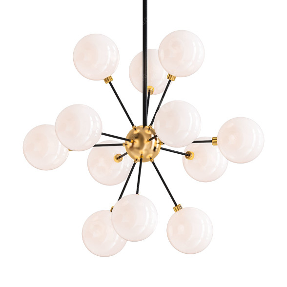 Люстра Maddox 12 Light Art Deco Opal Glass 3D модель