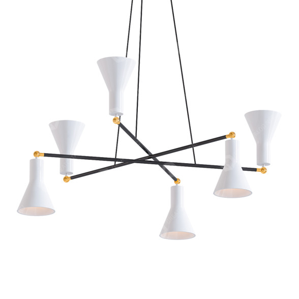 Chandelier Mid Century Handmade 3D model