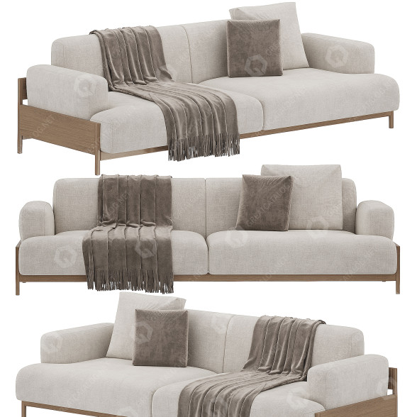 Sofa Karimoku Case Study Kinuta 3D model
