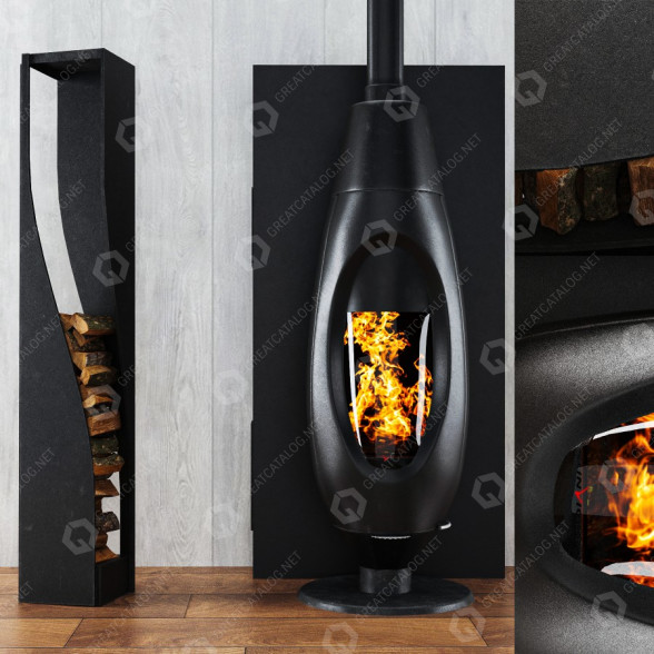 Holzkamin Invicta Ove 3D-Modell