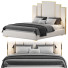 Cama Homary Modern Faux Leather Geometric Headboard - mukhammadnur