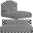 Cama Homary Modern Faux Leather Geometric Headboard - mukhammadnur