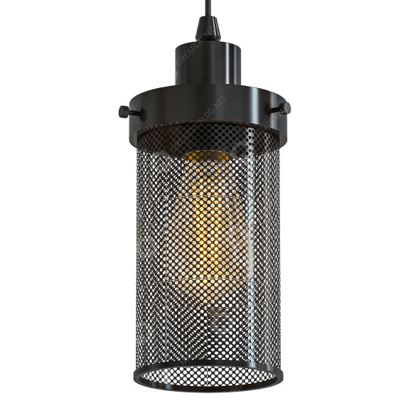 Підвісний світильник Tudo & Co Black Mesh Cylinder 3D модель