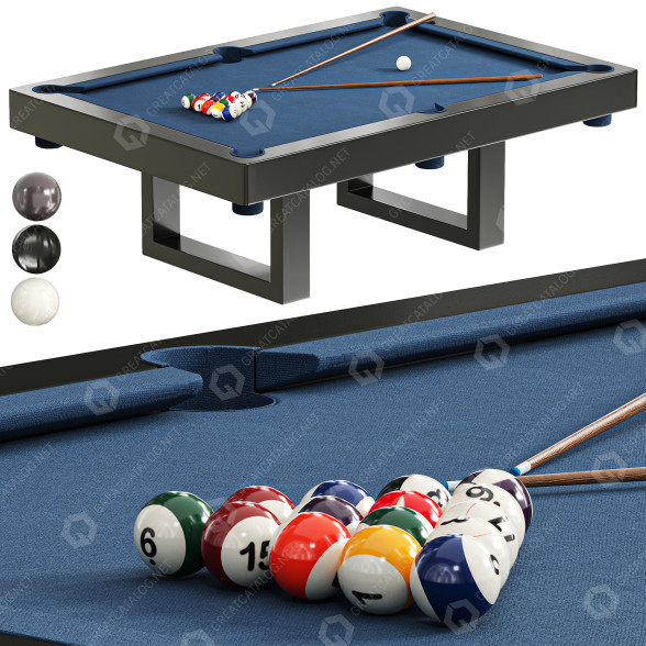 Більярдний стіл Century Billiards Custom SoHo Outdoor 3D модель