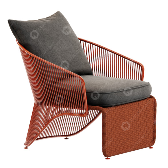 Armchair Minotti Colette 3D model