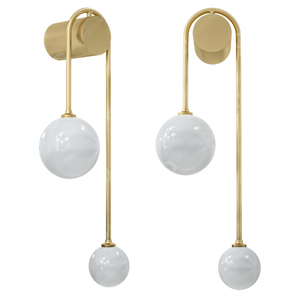Lampa ścienna Sphere Sconce  Fixture Postmodern model 3D
