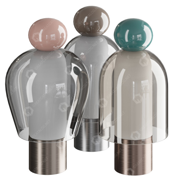 Lampa stołowa Lodes Easy Peasy model 3D