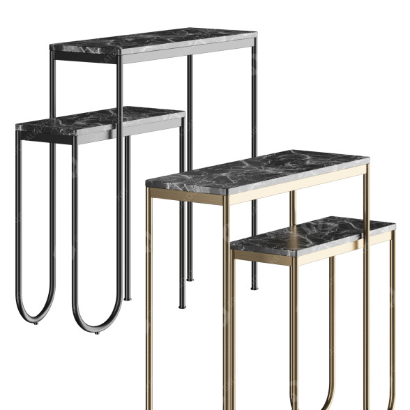 Stoły konsolowe Cider Nested model 3D