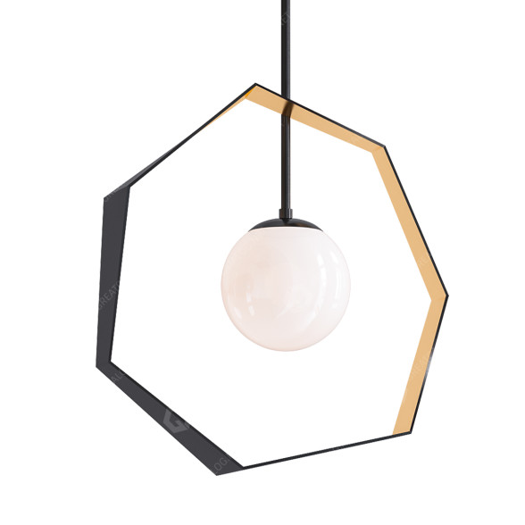 Підвісний світильник Troy Lighting Origami 3D модель