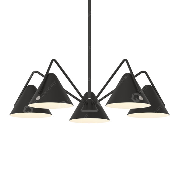 Lustre AllModern Dale 5 Light Shaded Classic modèle 3D
