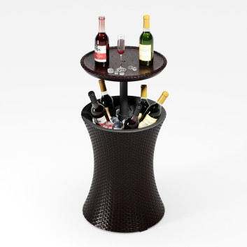 Nevera de hielo Keter Rattan Cool Bar Modelo 3D