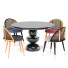 Stół i krzesła Dining Set 4 with Marble - dangsho