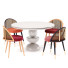 Stół i krzesła Dining Set 4 with Marble - dangsho