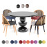 Stół i krzesła Dining Set 4 with Marble - dangsho