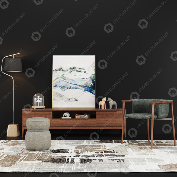 Вітальня Modern Interior Set 94 3D модель
