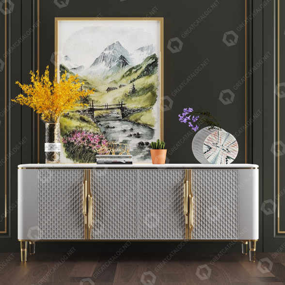 Korytarz Modern Interior Set 373 model 3D