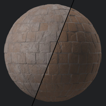 Бруківка Slat Stone Paving Sbsar Pbr 4k Seamless