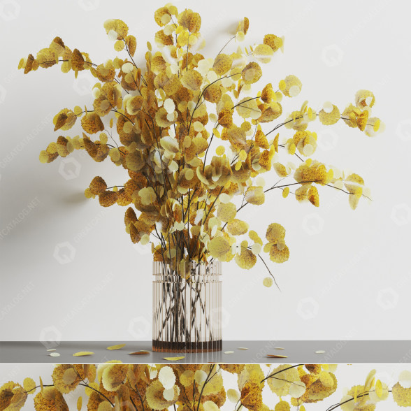 Blumenstrauß Dekorative Pflanzen 001 3D-Modell