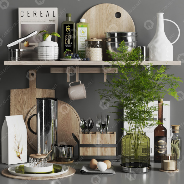 Dekor Kitchen Accessories 032 3D-Modell