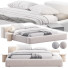 Bett und Nachttischchen Living Divani Extrasoft - Theorema